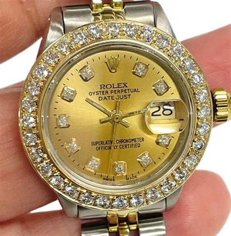 rolex oyster perpetual diamon encrusted|rolex datejust 41 diamond bezel.